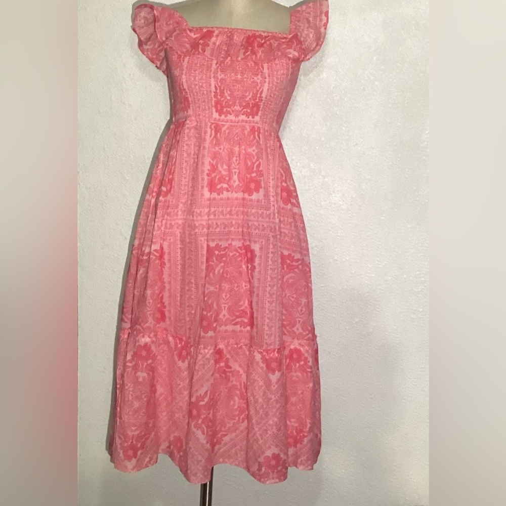 Vineyard vines Ellen Pink Floral Maxi Dress size small